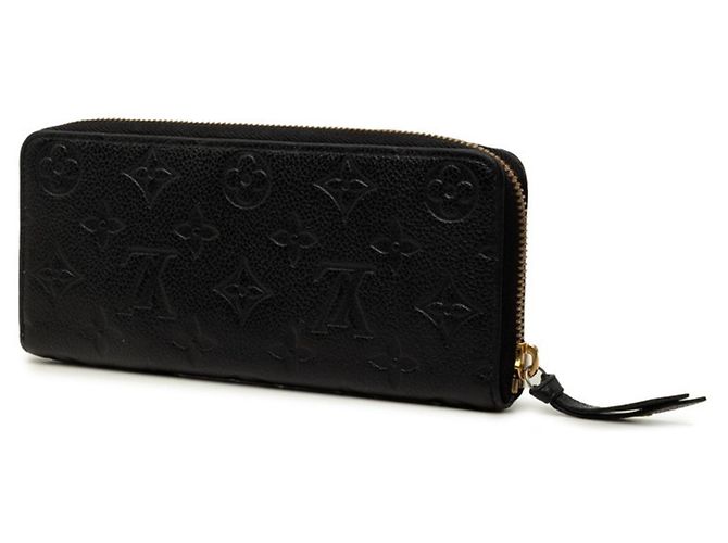Louis Vuitton Monogram Empreinte Portefeuille Clemence Long Wallet Nero - vista 2
