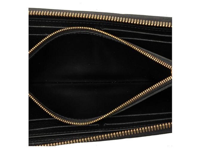 Louis Vuitton Monogram Empreinte Portefeuille Clemence Long Wallet Nero - vista 4