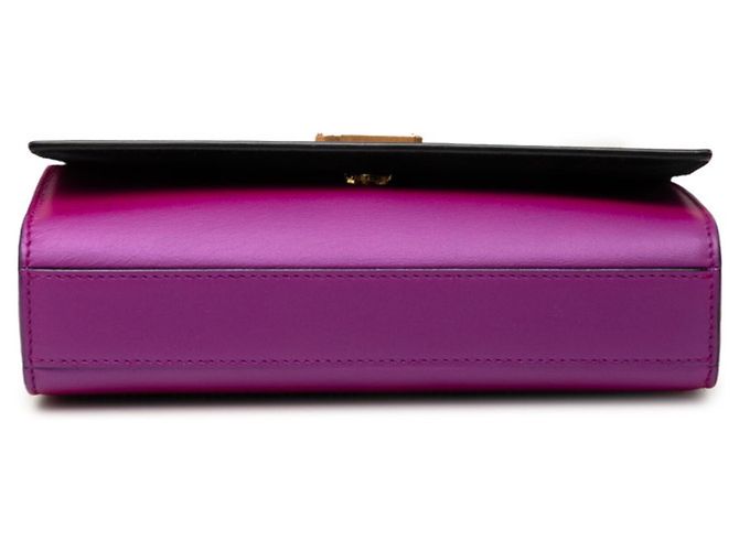 Autre Marque Borsa a tracolla con catena Saint Laurent Kate Porpora - vista 3
