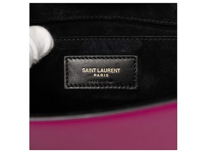 Autre Marque Borsa a tracolla con catena Saint Laurent Kate Porpora - vista 5
