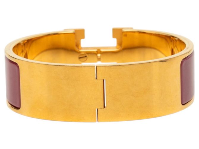 Hermès Bracciale Rigido Hermes Clic Clac H PM D'oro Porpora - vista 3