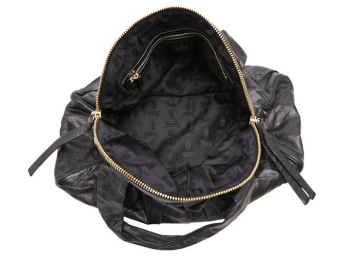 Borsa a mano Gucci Hysteria in pelle nera Nero - vista 10