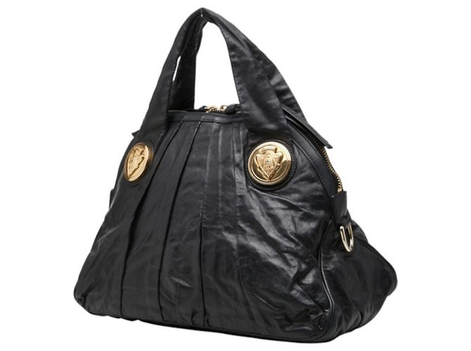 Borsa a mano Gucci Hysteria in pelle nera Nero - vista 2