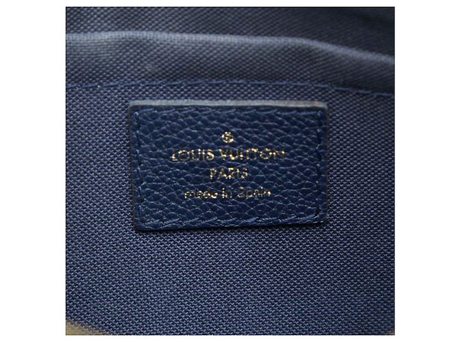 Borsa a spalla clutch Louis Vuitton Monogram Pallas Marrone Blu navy - vista 7