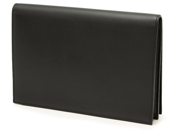 Clutch Valentino in pelle nera Nero - vista 2