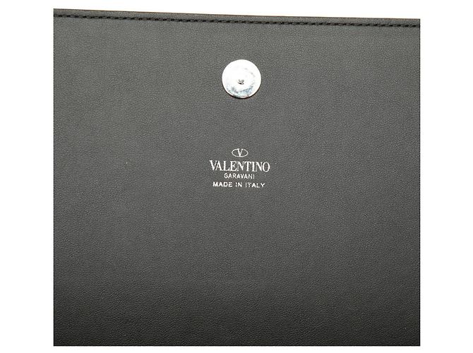 Clutch Valentino in pelle nera Nero - vista 5