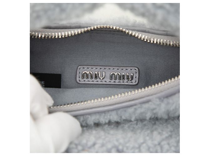 Miu Miu Wonder Hobo-Tasche Blau - Ansicht 5
