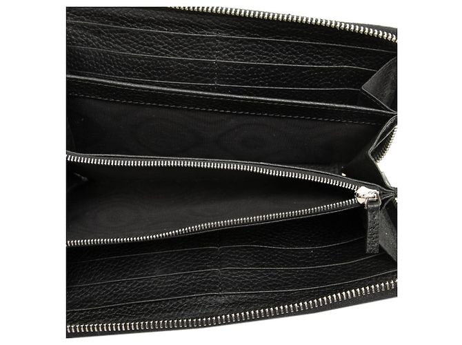 Cartera larga Gucci de piel negra Negro - vista 4