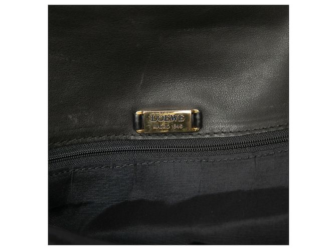 Borsa a tracolla Loewe Anagram in pelle nera Nero - vista 5