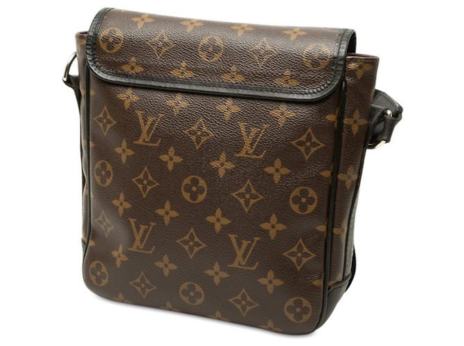 Louis Vuitton Monogram Macassar Bass PM Schultertasche Braun Schwarz - Ansicht 2