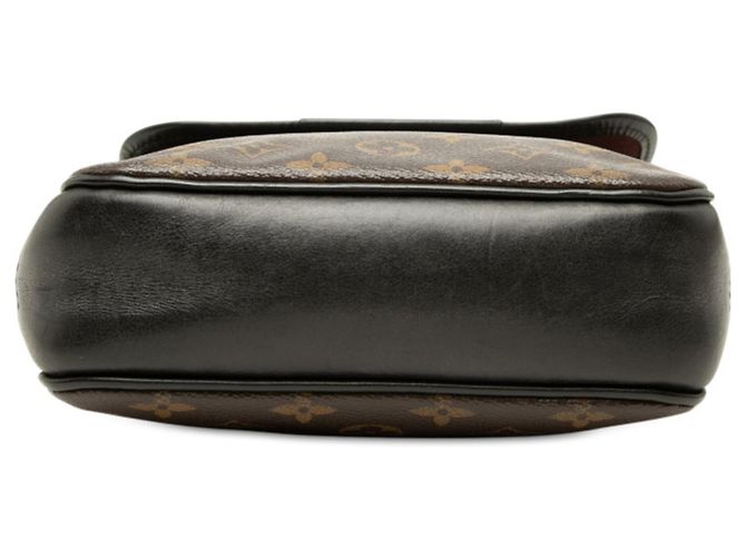 Louis Vuitton Monogram Macassar Bass PM Schultertasche Braun Schwarz - Ansicht 3