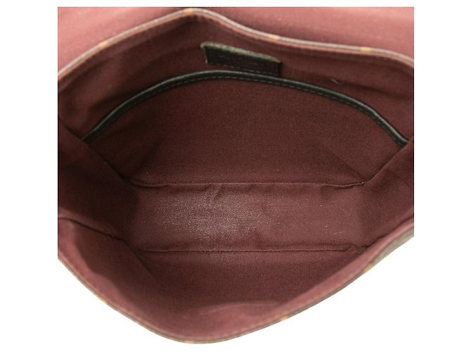 Louis Vuitton Monogram Macassar Bass PM Schultertasche Braun Schwarz - Ansicht 4