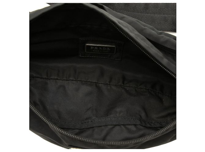 Bolsa de cintura/corpo Prada Tessuto com placa de logo triângulo Preto - vista 4