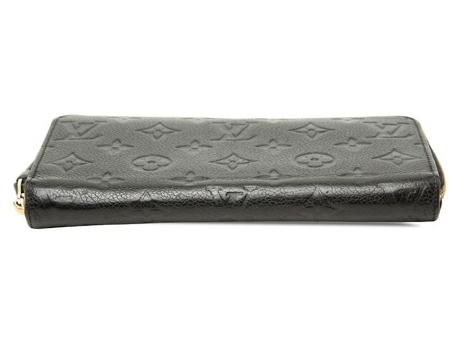 Louis Vuitton Monogram Empreinte Zippy Wallet Black - view 3
