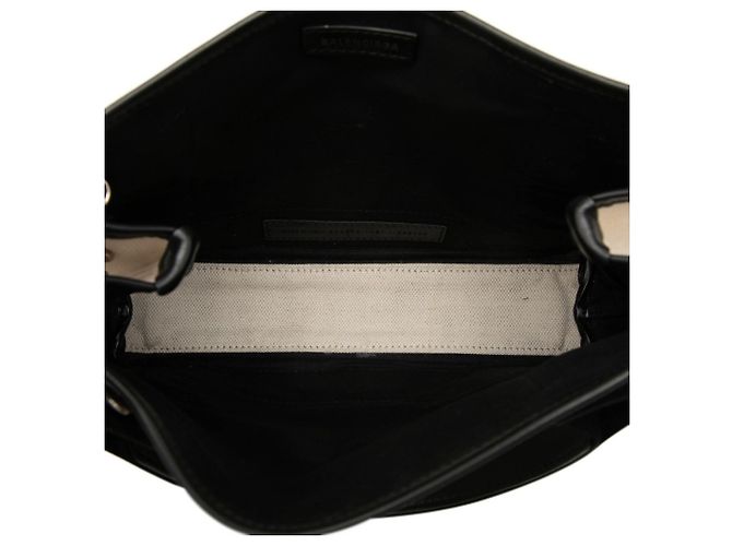 Borsa Balenciaga Cabas XS Navy Nero Bianco - vista 4