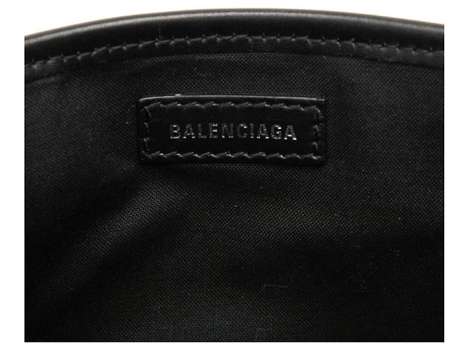 Borsa Balenciaga Cabas XS Navy Nero Bianco - vista 5