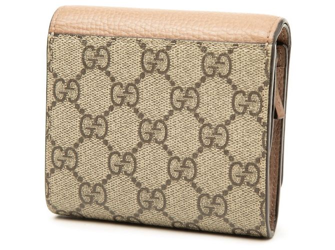 Gucci GG Supreme Bi-fold Wallet Brown Beige - view 2