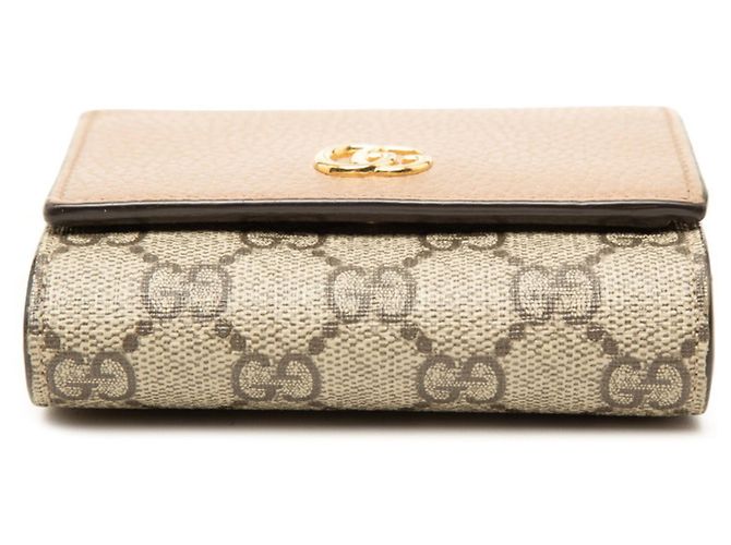 Gucci GG Supreme Bi-fold Wallet Brown Beige - view 3