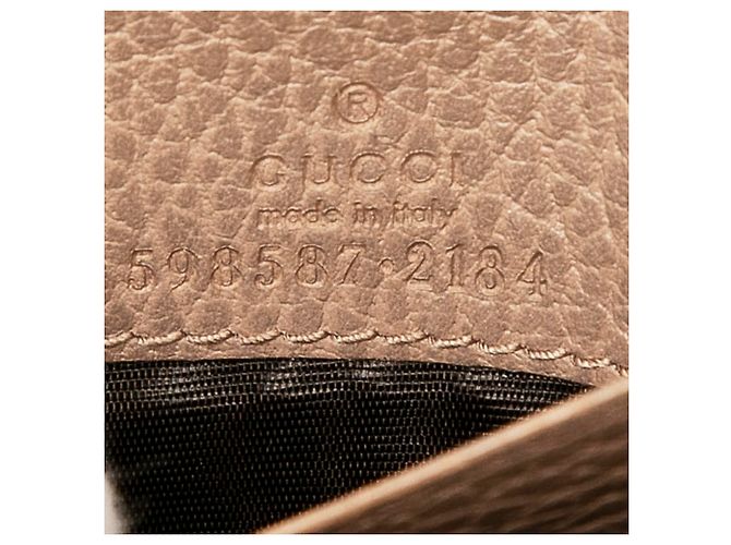 Gucci GG Supreme Bi-fold Wallet Brown Beige - view 6