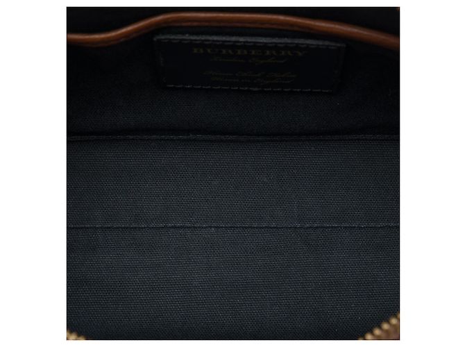 Borsa Satchel Convertibile Derby Abingdon Burberry in Tela House Check Marrone - vista 4