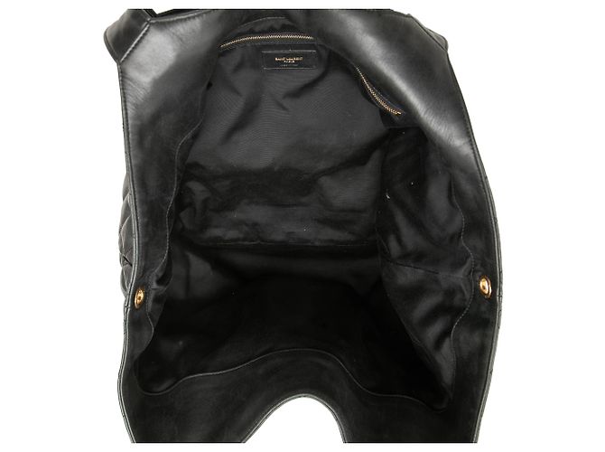 Autre Marque Saint Laurent Icare Shopping Tote Maxi aus gestepptem Lammleder in Schwarz - Ansicht 4