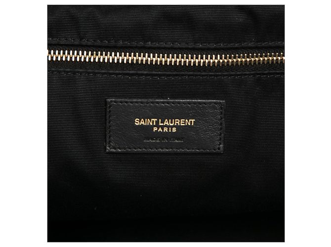 Autre Marque Saint Laurent Icare Shopping Tote Maxi aus gestepptem Lammleder in Schwarz - Ansicht 5