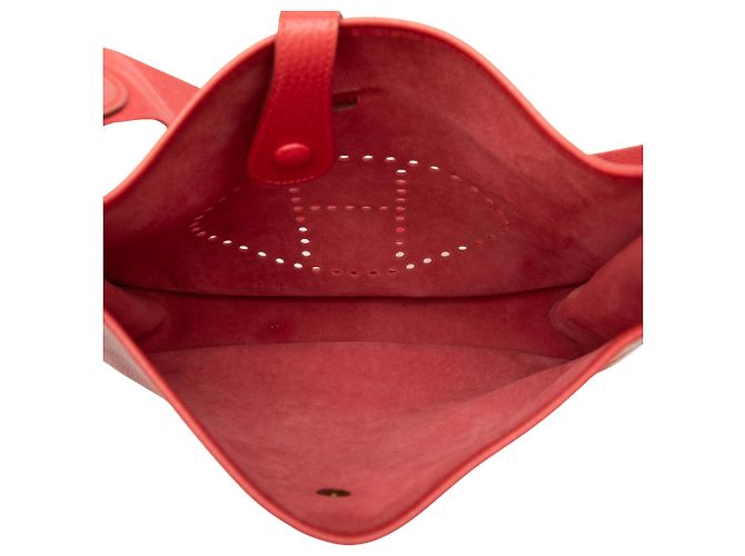 Hermès Red Clemence Evelyne I GM Roja - vista 4