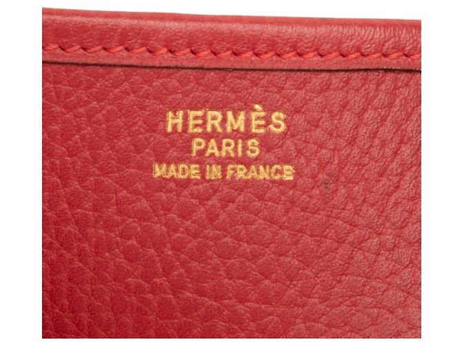 Hermès Red Clemence Evelyne I GM Roja - vista 5