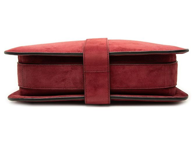 Borsa a tracolla Marie Bottega Veneta in camoscio rosso - vista 3