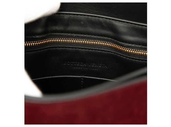 Borsa a tracolla Marie Bottega Veneta in camoscio rosso - vista 5