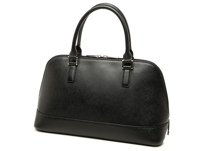 Borsa Burberry in pelle nera con tasca anteriore Nero - vista 2