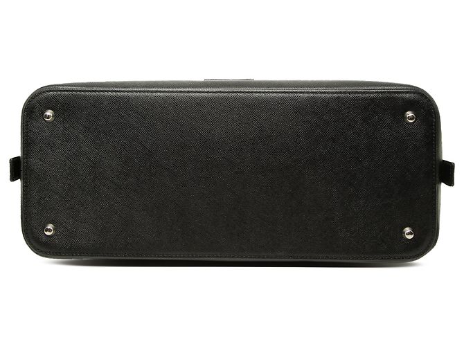 Borsa Burberry in pelle nera con tasca anteriore Nero - vista 3