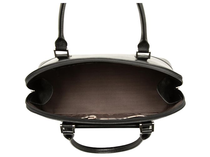 Borsa Burberry in pelle nera con tasca anteriore Nero - vista 4