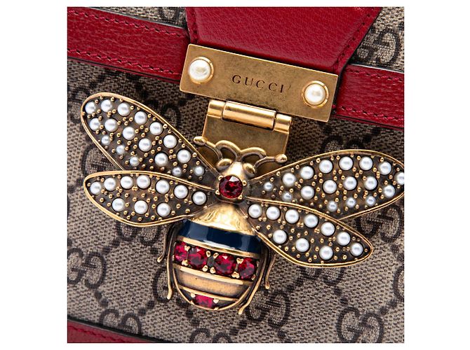 Gucci Beige GG Supreme Queen Margaret Crossbody - vista 5