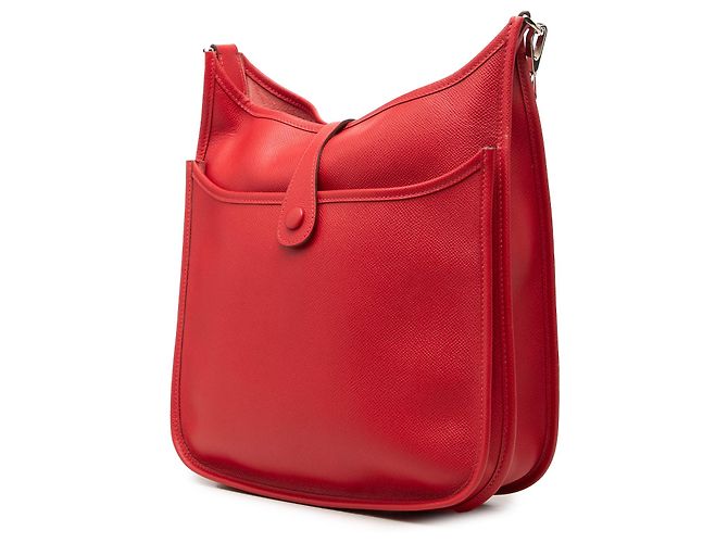 Hermès Red Epsom Evelyne III PM Vermelho - vista 2