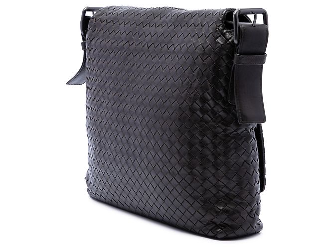 Borsa a tracolla Bottega Veneta in Nappa Intrecciato marrone Marrone scuro - vista 2