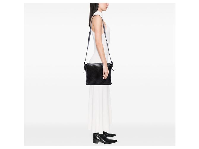Borsa a tracolla Bottega Veneta in Nappa Intrecciato marrone Marrone scuro - vista 6