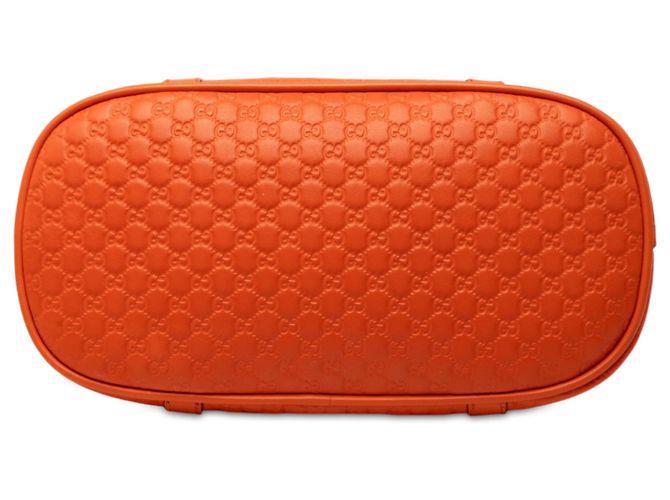 Borsa Gucci Orange Mini Microguccissima Dome Satchel Arancione - vista 3