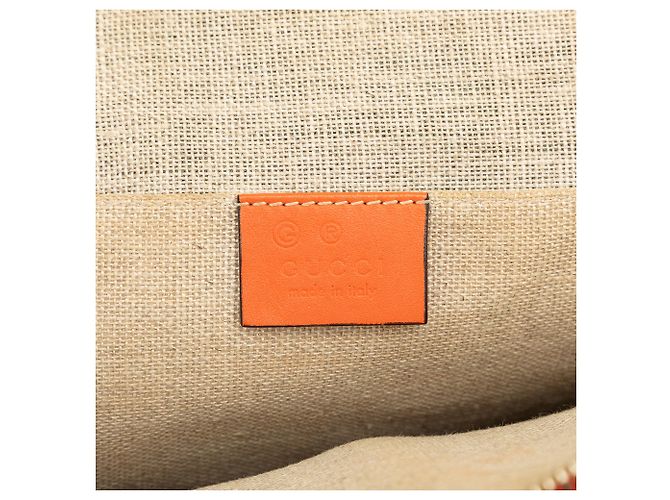 Borsa Gucci Orange Mini Microguccissima Dome Satchel Arancione - vista 5