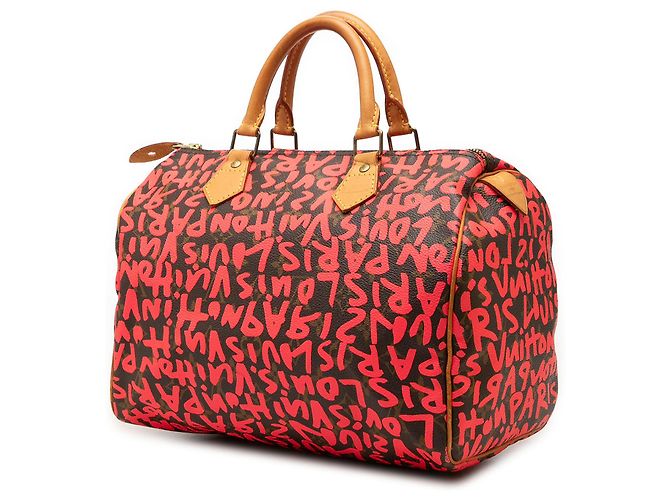 Louis Vuitton Brown Stephen Sprouse Monogram Graffiti Speedy 30 Marron - vue 2