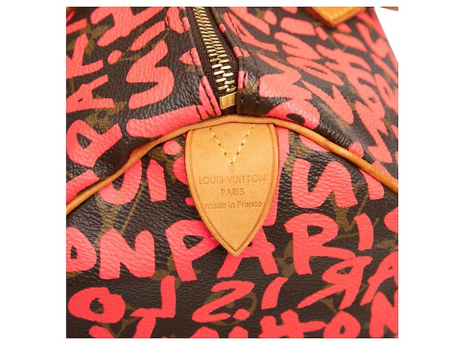 Louis Vuitton Brown Stephen Sprouse Monogram Graffiti Speedy 30 Marron - vue 5