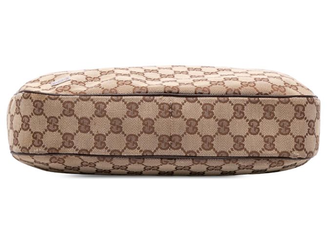 Gucci Pop Schultertasche Medium aus GG Canvas beige - Ansicht 3
