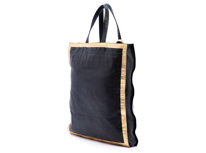 Bottega Veneta Tote aus schwarzem Lammleder - Ansicht 2