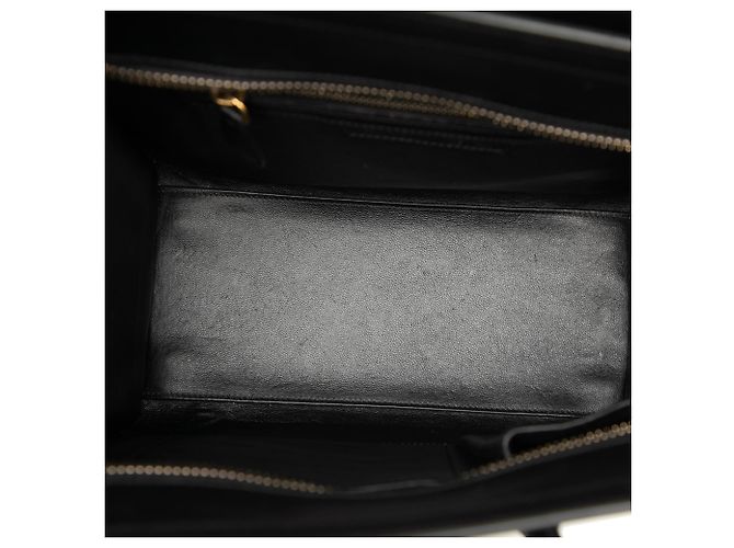 Céline Celine Beige Micro Tricolor Leather Luggage Tote - vista 4