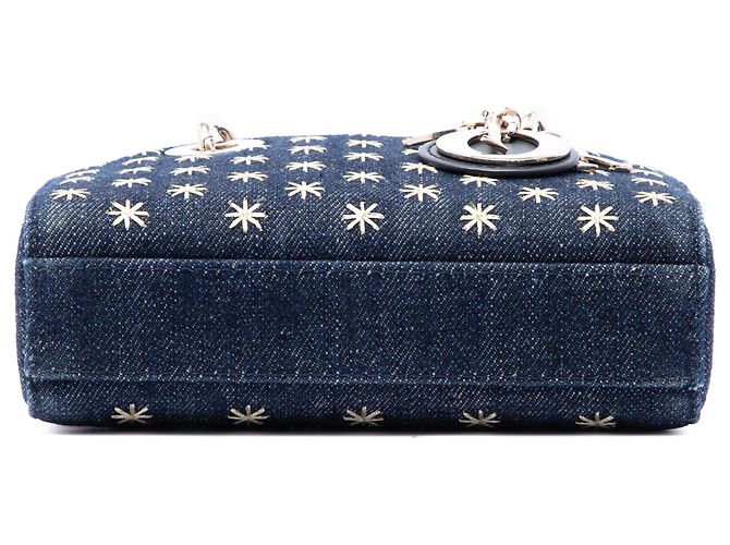 Autre Marque Dior Blue Micro Star Embroidered Denim Lady D Joy Azul - vista 3