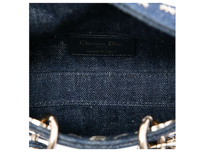 Autre Marque Dior Blue Micro Star Embroidered Denim Lady D Joy Azul - vista 4