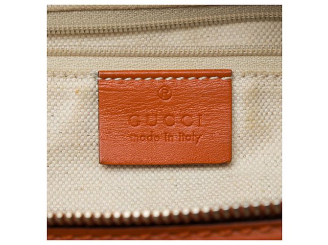 Borsa Satchel Gucci Sukey in tela GG beige - vista 5