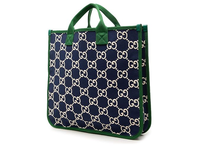 Gucci GG Nylon Web Tote für Kinder in Blau Marineblau - Ansicht 2