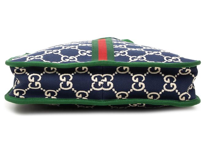 Gucci GG Nylon Web Tote für Kinder in Blau Marineblau - Ansicht 3