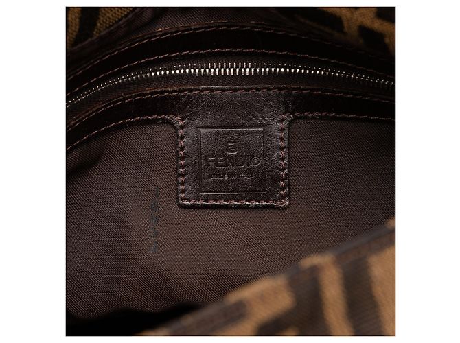 Fendi Brown Zucca Canvas Mamma Forever Marrone - vista 5